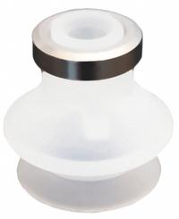 SMC Vacuum Pad: Bellows, w/o Adapter, 20 mm Pad Dia, Food Grade Silicone Rubber, White (MPN ZP20BS). Key specifications — attr1019136: ZP20BS; attr1019138: SMC.