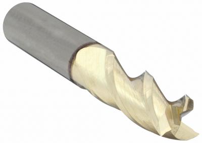 CLEVELAND Square End Mill: Carbide, ZrN Coated, 3 Flute, 7/16" Mill Dia, 1" LOC - Carbide Square End Mills for Aluminum