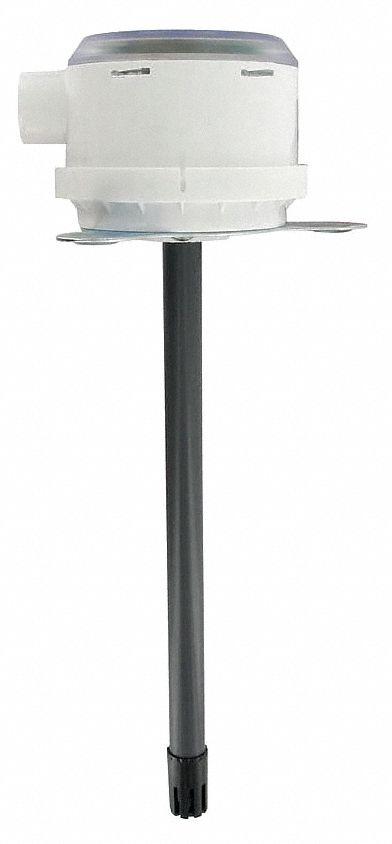 Dwyer Humidity/Temp Transducer: 4 to 20mA DC, Thermistor (20K @ 25°C), Screw Terminals - Duct-Mount Temperature & Humidity Transmitters