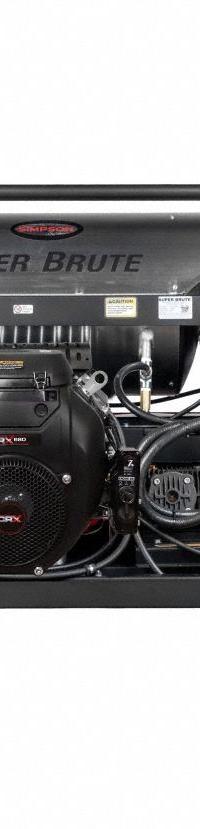 SIMPSON Super Brute Pressure Washer: Heavy Duty, Skid Mount, 3,500 psi, 5.5 gpm, CRX Engine (MPN SB3555131EDC1CA). Key specifications — attr1034375: Diesel; attr1034381: CRX; attr1037666: SIMPSON.