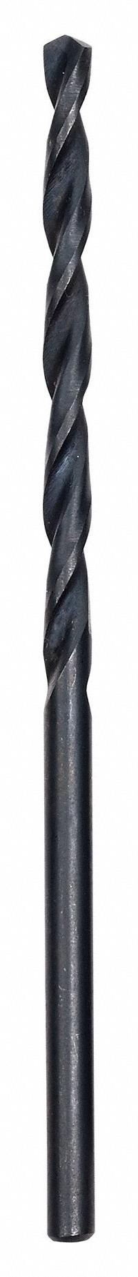 MILWAUKEE Jobber Length Drill Bit: 3/32", 135° Split Point, Black Oxide HSS, Parabolic Flute, 2 PK (MPN 48-89-2712). Key specifications — attr1225567: 0.0938.
