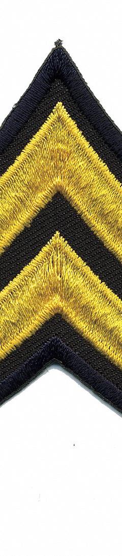 HEROS PRIDE Embroidered Patch: CPL, 3 in, Black/Gray, Polyester/Rayon, Rank Insignia, 1 PR (MPN 5416C). Key specifications — attr188498: 3 in; attr188499: Black; attr188500: Rayon; attr188503: CPL; attr193746: HEROS PRIDE.