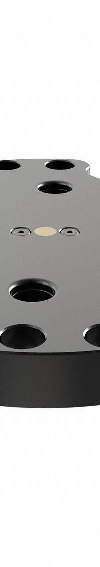 JERGENS Receiver Base: Quick-Loc, Round, Alloy Steel, 176 mm Outside Dia, 7.1 kg Wt, QL2-100345. Key specifications — Product Type: Receiver Base; Brand: JERGENS; Compatible Pull Stud Part Number: QL-200805.