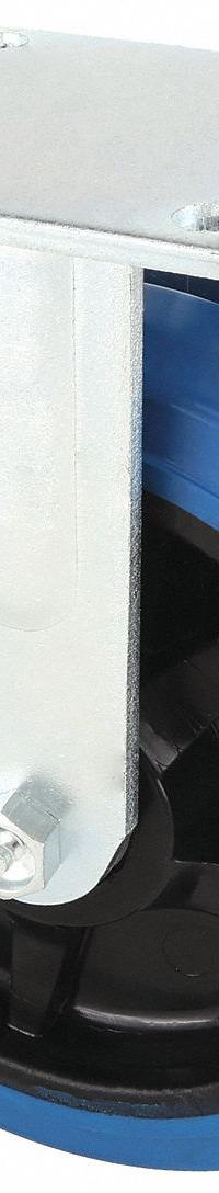 APPROVED VENDOR Plate Caster: Rigid, No Brake, Rubber, 8 in Wheel Dia, 2 in Wheel Wd, Slot, Ball (MPN P21R-EP080K-14-001). Key specifications — Wheel Bearing Type: Ball; Wheel/Tread Color: Blue; Brand: APPROVED VENDOR; Caster Type: Rigid.