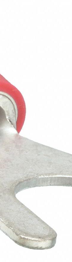 GRAINGER Fork Terminals: Red, Vinyl, 1/4 in Stud Size, 22 AWG – 16 AWG Wire Range, Std Fork, 600 V (MPN 24C913). Key specifications — Barrel Style: Insulation Grip; Manufacturer Part Number: 24C913; Brand: GRAINGER.