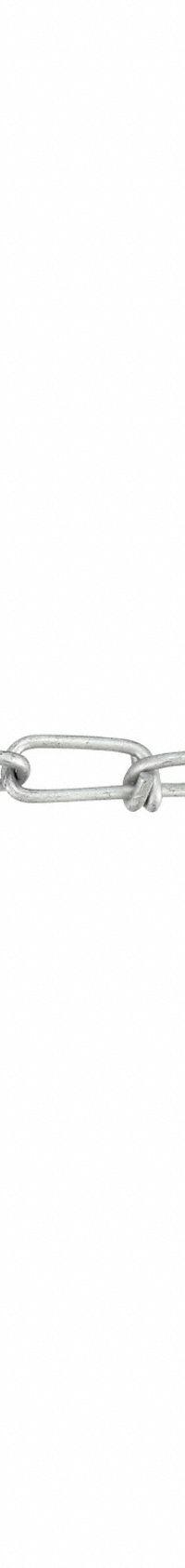 DAYTON Double Loop Chain: Steel, 255 lb Working Load Limit, Double Loop, 2 1/4 in Link Inside Lg (MPN 2ZDJ4). Key specifications — Brand: DAYTON; Item Trade Size: 2/0.