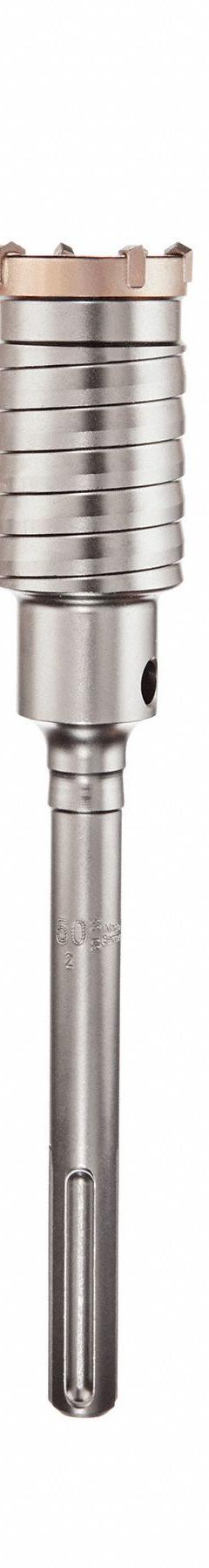 MILWAUKEE SDS-MAX Core Bit: SDS Max Shank, 2 in Core Dia, 3 in Core Body Lg, 11 3/8 in Overall Lg (MPN 48-20-5408). Key specifications — attr253668: 2.0000 in; attr253671: No; attr253680: Dry; attr277142: MILWAUKEE.