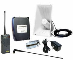 RITRON Wireless Public Address Speaker System: 8 ohm Impedance, 7 in Overall Wd, 5 in Overall Ht (MPN LM-U450System). Key specifications — Power Requirement: 12V DC.