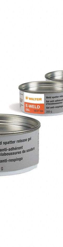 WALTER SURFACE TECHNOLOGIES Anti-Spatter Fluid: E-WELD GEL, 7 oz (MPN 53F103). Key specifications — Brand: WALTER SURFACE TECHNOLOGIES; Series: E-WELD GEL.