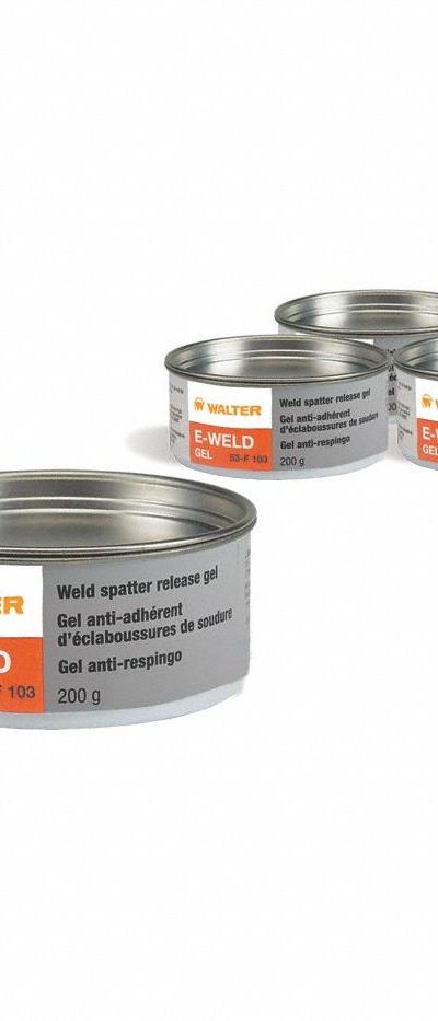 WALTER SURFACE TECHNOLOGIES Anti-Spatter Fluid: E-WELD GEL - Nozzle Tip Dips
