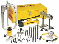 ENERPAC Hydraulic Puller Set: 20 ton Capacity with Attachments, 24 ton Cylinder Nominal Capacity (MPN BHP2751G). Key specifications — attr98874: ENERPAC; attr96739: Gauge; attr1177737: Hand Pump.