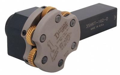 DORIAN Knurling Holder: 1 in Shank Wd, 3 1/4 in Shank Lg, 5 1/2 in Overall Lg - Machining