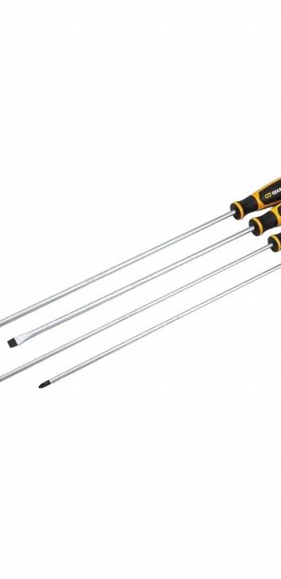 GEARWRENCH Screwdriver Sets: 1-10 Pieces, 4 Pieces, Phillips/Slotted Tip, #2/3/8 in Tip Size - General Purpose Screwdriver Sets