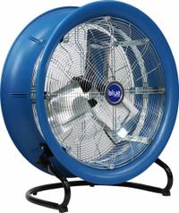 PATTERSON Cooling Fan: 21 in Blade Dia, 115V AC, Stationary, 1/3 hp, Direct Drive, Polypropylene (MPN BLUE 2200). Key specifications — Mobility: Stationary; Standards: UL 507; Voltage: 115V AC; Brand: PATTERSON.