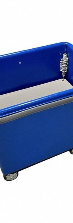 R&B WIRE PRODUCTS INC. Cube Trucks Spring Lift: 454PTB, 31 in x 19 in x 5/8 in, Blue, 150 lb. Key specifications — Color: Blue; Material: Vinyl-Covered Platform with Powder-Coated Attachment Clips; Brand: R&B WIRE PRODUCTS INC.; Includes: Platform and Springs; Manufacturer Part Number: 454PTB; For Use With: 4610/PTB Poly Truck.
