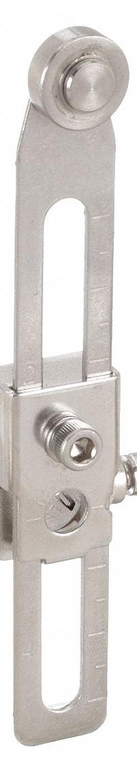 DAYTON Limit Switch Lever Arm: Roller Lever, Adj, 4.63 in Arm/Operator Lg - Max (MPN 12T874). Key specifications — Brand: DAYTON; Roller Position: Front; Actuator Style: Rotary Lever Roller.