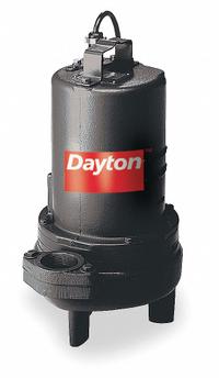 DAYTON Sewage Ejector Pump: Three Phase, 2 hp, 240V AC, 175 gpm Flow Rate @ 10' of Head, 2 in NPT (MPN 3BB95). Key specifications — Impeller Material: Cast Iron; Rated Voltage: 240V AC; Brand: DAYTON; Switch: Not Included.