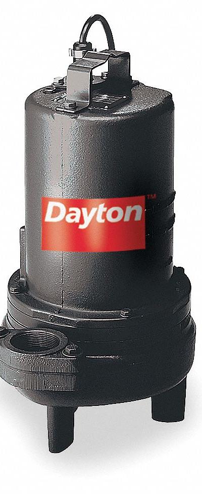 DAYTON Sewage Ejector Pump: Three Phase - General Purpose Sewage Ejector Pumps