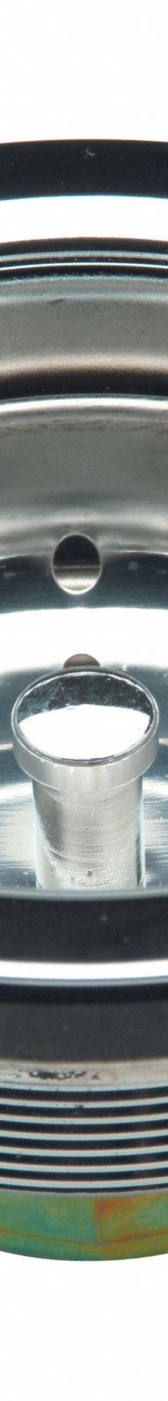ZURN Strainer: Brass, Chrome, 2 1/2 in Overall Ht, 4 3/8 in Overall Dia, Threaded, 1 1/2 in Pipe Dia (MPN ZTT461-PC). Key specifications — Product Type: Sink Drain; Brand: ZURN; Finish: Chrome; Material: Brass; Includes: Basket.