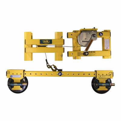 WOOD'S POWR-GRIP Ladder Vacuum Lifter: Glass, Flat/Smooth, Manual - Ladder-Mounted Window Suction Lifters