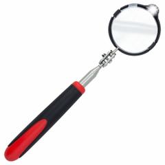 ULLMAN Inspection Mirror: 2 3/8 in Dia Mirror Size, Mirr. Mat. Aluminum, Mirr. Shp. Round (MPN HTC-2LT). Key specifications — attr1004918: ULLMAN; attr1004923: Rubber; attr1004929: Aluminum.