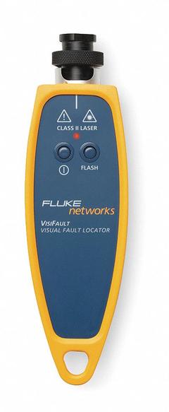FLUKE NETWORKS Visual Fault Locator: VisiFault, Single & Multi-Mode, FC/SC/ST, 2.50 mm, VisiFault. Key specifications — Product Type: Visual Fault Locator; Manufacturer Part Number: VisiFault; Adapters Included: 2.50 mm; Brand: FLUKE NETWORKS; _Model Features: 3 km Multi-Mode/4 km Single-Mode Range; _Fiber Mode Supported: Single & Multi-Mode.