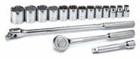SK PROFESSIONAL TOOLS Socket Wrench Set: 1/2 in Drive, 16 Piece, 12-Point, SAE, 7/16 in to 1 1/4 in (MPN 4116). Key specifications — attr1224269: 1/2 in; attr1204638: Drive Tools Included; attr1204650: 7/16 in to 1-1/4 in; attr1204658: 10.3 in Fixed, Round Head Ratchet; attr1204673: Socket Bits Not Included; attr1204681: Wrenches Not Included; attr1204688: SK PROFESSIONAL TOOLS; attr1224230: Friction.