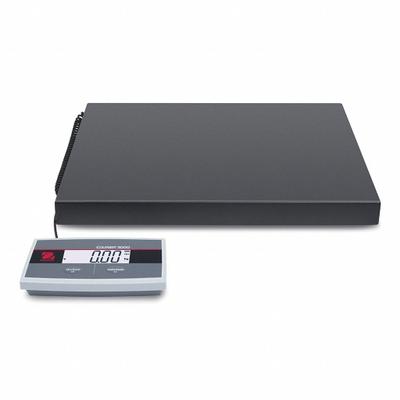 OHAUS Shipping Scale: 400 lb Wt Capacity - Imperial, 15 3/4 in Weighing Surface Dp - Shipping Scales with Remote Indicator