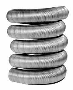 Chimney Liners: 8 in Duct, All Fuel, 25 ft Lg, 1,200°F Max, 316, Stainless Steel, 1 Ply (MPN 8MF25SFL). Key specifications — Number of Plys: 1; Includes: Flexible Liner; Compatible with Fuel Type: All Fuel; Brand: AMERI-VENT; End Type: Plain.