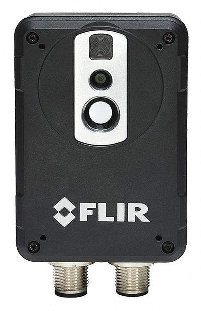 FLIR Infrared Camera: High Temp/Low Temp, 9 Hz Frame Rate, 0.3 MP Visual Light Resolution - Fixed Location Infrared Cameras w/ Alert