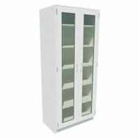 Tall Cabinet: 7 ft Overall Ht, 22 in Overall Dp, 36 in Overall Wd, Glass/Steel, 0 Drawers, 5 Shelves (MPN GRJTP307-36L-2). Key specifications — Product Type: Tall Cabinet; Brand: INSTOCK; Material: Glass/Steel; Standing Style: Wall Mounted; Cabinet Type: Tall Cabinets.
