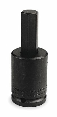 PROTO Impact Socket Bit : SAE, 3/4 in Tip Size, 4 3/8 in Overall Lg, Fixed Insert, J075903/4. Key specifications — attr1204700: Fixed Insert; attr1204712: PROTO.