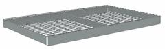TENNSCO Shelf: 72 in x 30 in, 2,000 lb Load Capacity, Steel, 5 ga Decking, Gray, Shelf (MPN ZLCS-7230W). Key specifications — Decking Material: Steel; Includes: (4) Beams; Decking Finish: Zinc Plated; Shelf Configuration: Single Straight; Color: Gray; Frame Material: Steel; Brand: TENNSCO; Frame Finish: Zinc Plated.