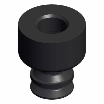 SMC Pad Unit: Bellows, w/o Adapter, 4 mm Pad Dia, Silicone, Black, 40, 8 mm Pad Ht - Bellows Type Automotive & Industrial Vacuum Pads