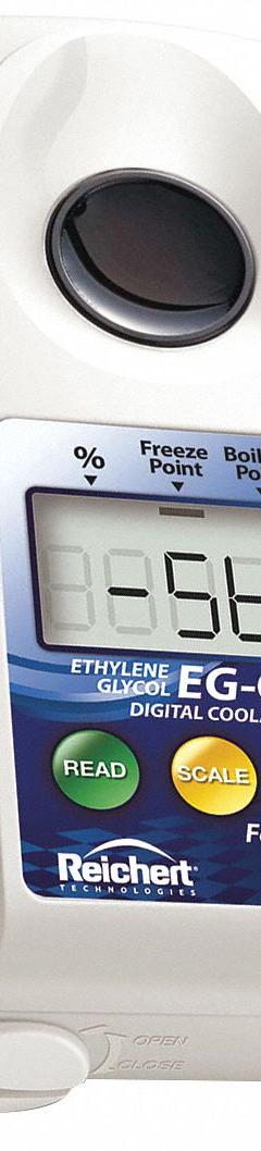 REICHERT Refractometer: Ethylene Glycol/Ethylene Glycol Boiling Point/Ethylene Glycol Freeze Point (MPN 13940024). Key specifications — attr1073899: REICHERT; attr1079772: +/-0.2% EG; attr1136199: 0 % Brix; attr1079778: Automatic; attr1136198: 95 % Brix; attr1079777: 0.002; attr1108250: Ethylene Glycol Boiling Point.