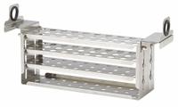 Tube Rack: 3 in Overall Wd, 4 1/2 in Overall Ht, 13 in Overall Lg, Stainless Steel, Silver (MPN 510-674). Key specifications — Material: Stainless Steel; Color: Silver; Product Type: Test Tube Rack; Total Holding Capacity: (30) Wells; Brand: POLYSCIENCE.