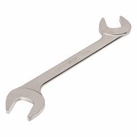 TEKTON Open End Wrench: Chromium Molybdenum Steel, Satin, 33 mm Head Size, 12 1/2 in Overall Lg (MPN WAE84233). Key specifications — attr309776: No; attr309781: Satin; attr309780: Chromium Molybdenum Steel; attr324939: TEKTON.