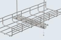 CABLOFIL Profile Support Bracket: 4 in Wd, Steel, Galvanized (MPN FASP200PG). Key specifications — Material: Steel; Manufacturer Part Number: FASP200PG; Brand: CABLOFIL; Finish: Galvanized; For Use With: Cablofil 4 in Width Mesh Tray.