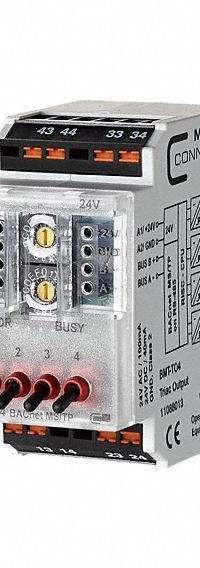 METZ CONNECT MS/TP Module: C-Logline, BACnet MS/TP, DIN Rail Mounting, (4) Digital Out, 1108801370. Key specifications — Manufacturer Part Number: 1108801370; Power Required: 24V AC/DC; Product Type: MS/TP Module; Series: C-Logline; Number and Type of Outputs: (4) Digital.