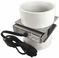 PVC Radon Booster Fan,16W,4": 80 cfm Max., 4 in Duct, 18 W, 115V AC, 1 Ph, PVC (MPN PVC4). Key specifications — Includes: 6 ft Power Cord; Brand: TJERNLUND; Speed Controllable: No; High-Efficiency Motor: No; Housing Material: PVC; Nameplate Voltage: 115V AC; Number of Speeds: 1; Airflow @ 0.000 in SP - Range: 0 to 249 cfm.