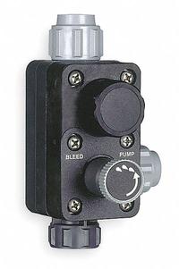 PULSAFEEDER Valve: Valve, Five Function, PVDF Body, 240 gpd Max. Flow Rate, 250 psi Max. Pressure (MPN L385KH03-PVD). Key specifications — Product Type: Valve; Body Material: PVDF.