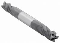 APPROVED VENDOR Square End Mill: Carbide, AlTiN Coated, Double End, 4 Flute, 9/64" Mill Dia, 2" OAL (MPN 236-031042)