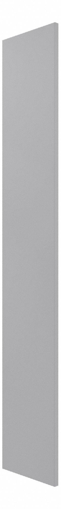 HADRIAN Pilaster: Solid Plastic HDPE, Plastic, Gray, 80 1/2 in Ht, 12 in Wd, 1 in Thick (MPN X41012-239). Key specifications — Door Swing: Left Hand In/Right Hand Out; Brand: HADRIAN; Color: Gray; Finish/Texture: Plastic.
