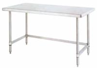 Table: 44 in Overall Wd, 34 in Overall Ht, 8 ft Overall Lg, Stainless Steel, 1,000 lb Load Capacity (MPN GRWT449US). Key specifications — Brand: INSTOCK; Countertop Material: Stainless Steel.