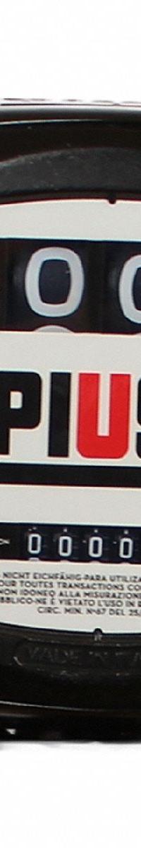 PIUSI Mechanical Fuel Meter: Fuel Meter, Mechanical, 1 in NPT, 24 gpm Flow Rate - Max, Gallons (MPN F009SE500). Key specifications — Display Type: Mechanical; Unit Of Measure: Gallons; Brand: PIUSI; Manufacturer Part Number: F009SE500; Housing Material: Aluminum; Accuracy: +/-0.6%.