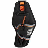 KLEIN TOOLS Tool Pouch: 7 1/2 in W x 3 3/4 in D x 12 1/4 in H, 9 Pockets, For 2 1/2 in Belt Wd - Max (MPN 55836MB). Key specifications — attr1135822: Polyester; attr1201302: Knives; attr1124797: KLEIN TOOLS; attr1135821: Black/Gray/Orange; attr1135832: Clip.