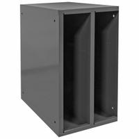 DURHAM MFG Storage Cabinet: 13 3/4 in x 24 1/8 in x 24 in, 2 Openings, 6 in x 24 in, Gray, Cabinet (MPN 582-95). Key specifications — Brand: DURHAM MFG; Cabinet Color: Gray.