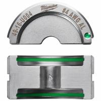 MILWAUKEE Upper and Lower Crimping Die: 4 AWG, U Style Dies, For Use With 2679-20/49-16-U000 (MPN 49-16-U004). Key specifications — attr511073: U Style Dies; attr511072: Electrical Wire and Cable Crimping; attr473934: MILWAUKEE; attr511065: M18™ FORCE LOGIC™; attr511069: Green; attr542116: 4 AWG; attr511067: 2679-20.
