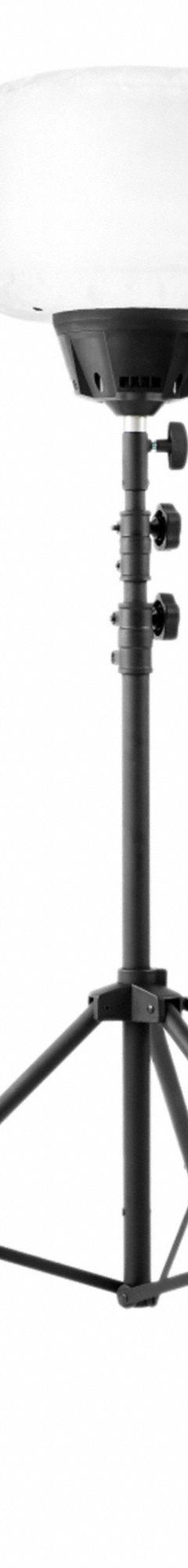 VOLTERREX Tripod Balloon Light Kit: LED, 7,800 lm Max Brightness, 6.5 ft Max Ht, 110 to 240V AC (MPN VT-60W-G1). Key specifications — Operating Voltage: 110 to 240V AC; Brand: VOLTERREX; Manufacturer Part Number: VT-60W-G1.