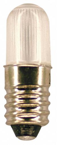 APPROVED VENDOR Compact LED Bulb: LED, Miniature Screw (E10), (T) Tubular, T3-1/4, 14,481,821, Red (MPN L1024MS-R). Key specifications — Light Color: Red; Bulb Shape: T3-1/4; Trade Number: 14,481,821; Brand: APPROVED VENDOR; Voltage: 24V AC/DC.